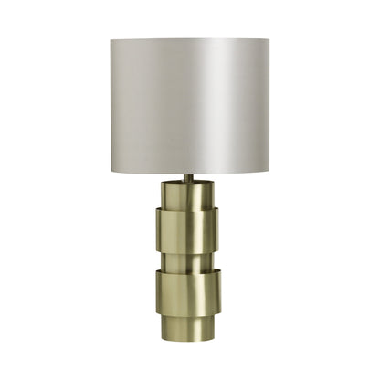 Ring Table Lamp in Satin Brass.