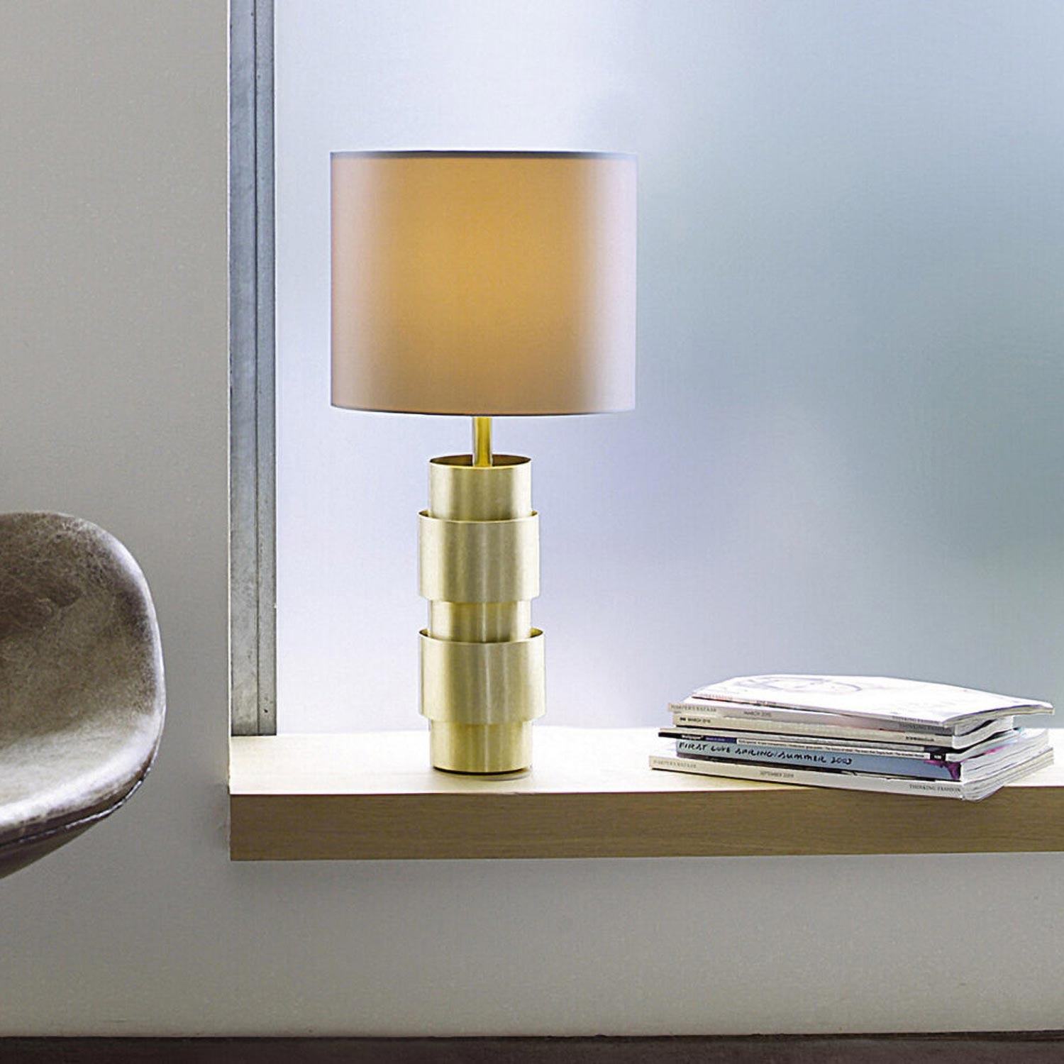 Ring Table Lamp in living room.