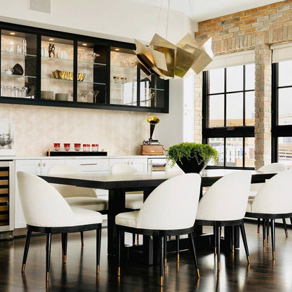 Artiste Chandelier in Dining room.