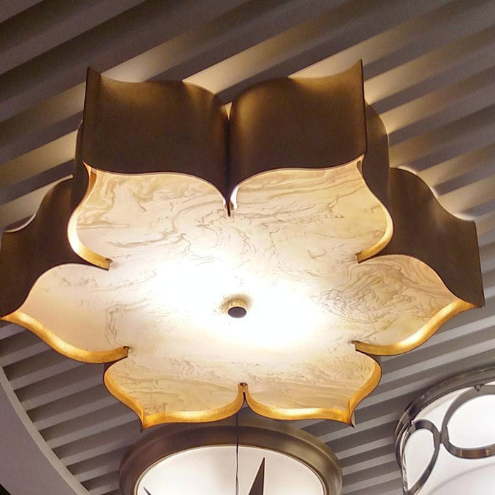 Grand Lotus Flush Mount Ceiling Light in Detail.