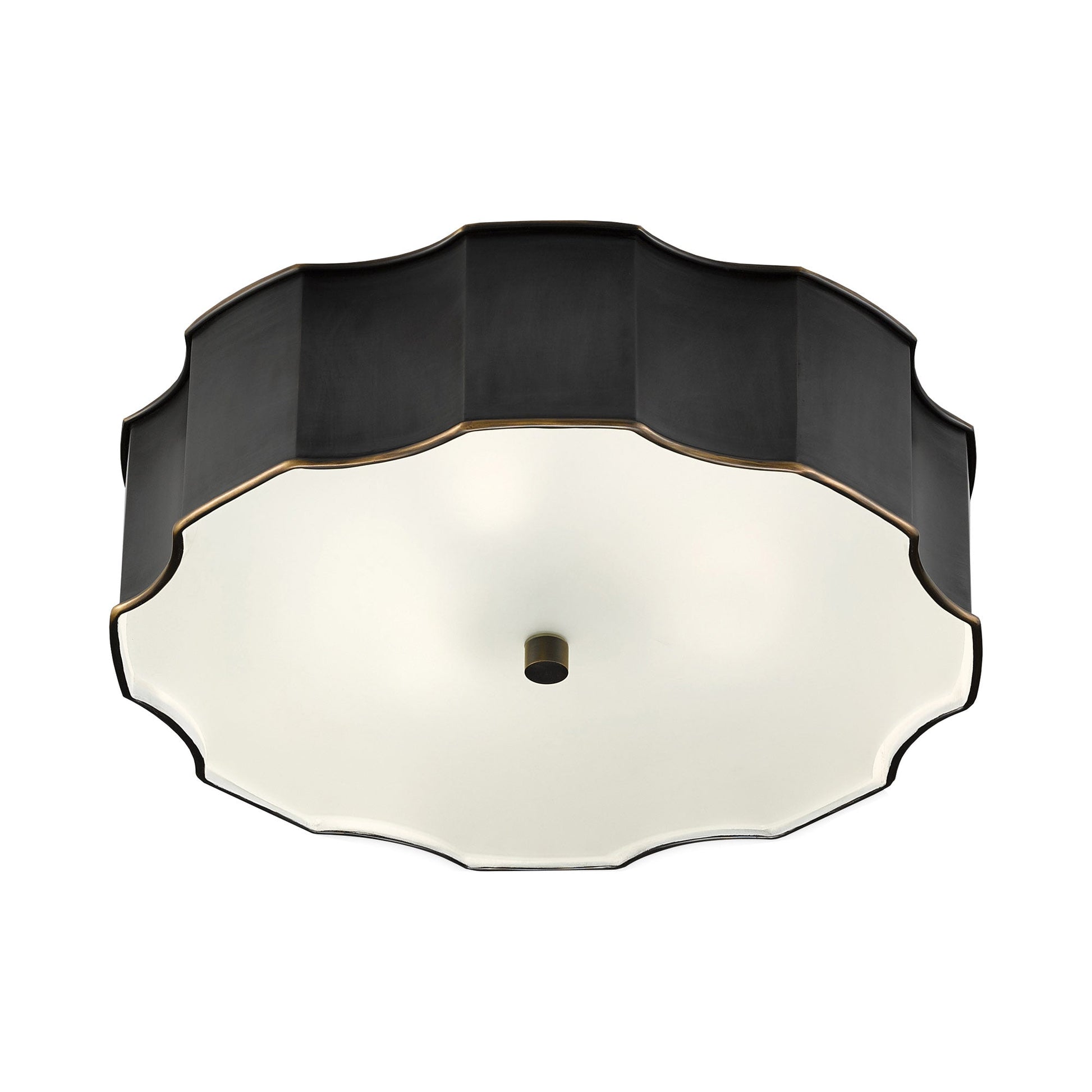 Wexford Flush Mount Ceiling Light in Oil Rubbed Bronze.
