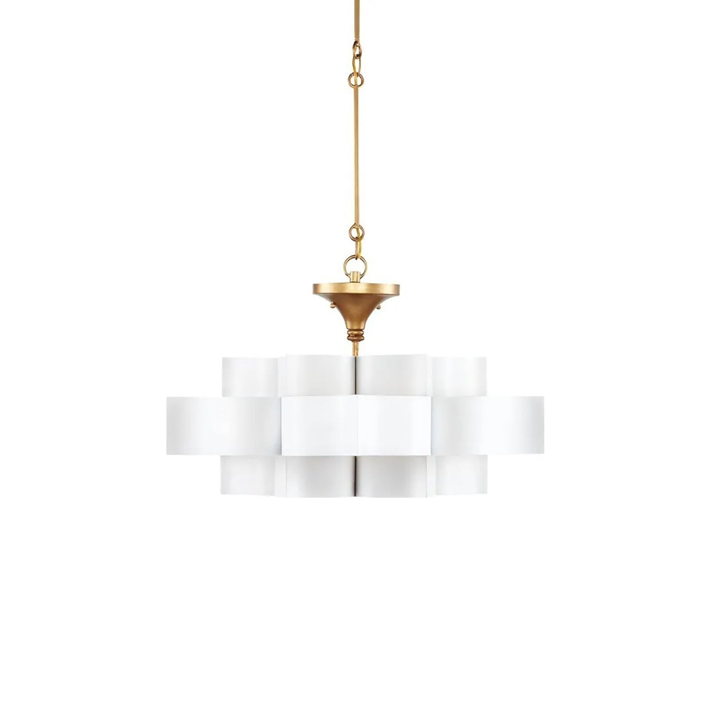 Grand Lotus Chandelier in Sugar White (Small).