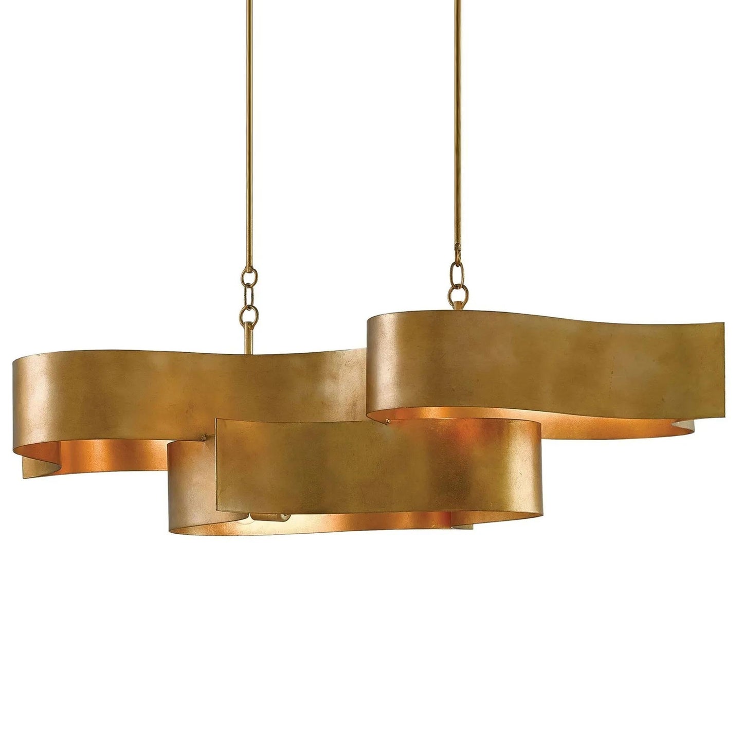 Grand Lotus Linear Pendant Light in Detail.