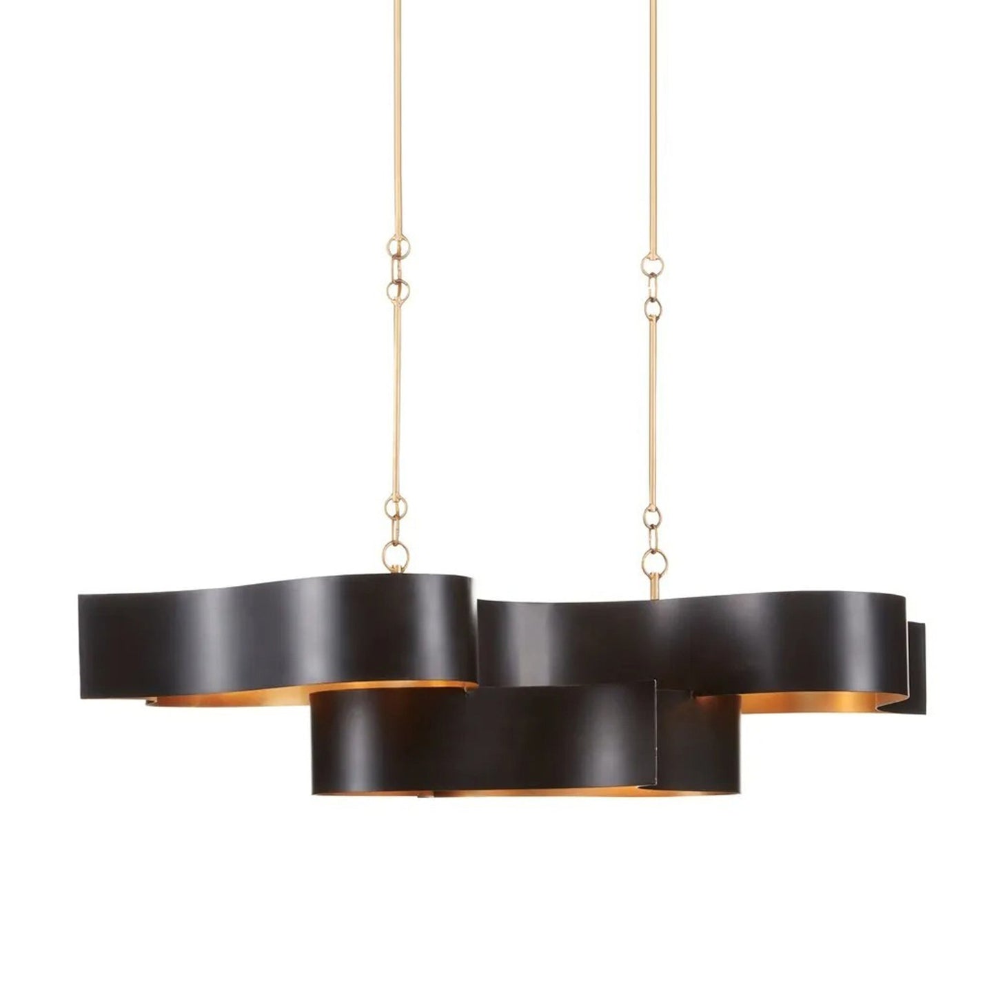 Grand Lotus Linear Pendant Light in Detail.