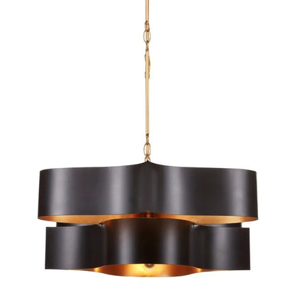 Grand Lotus Linear Pendant Light in Detail.