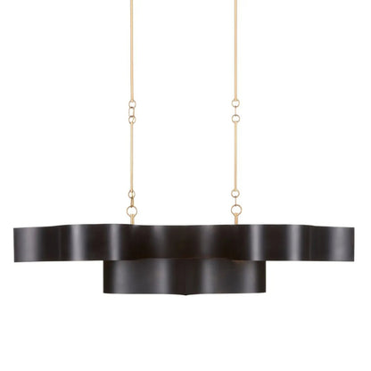 Grand Lotus Linear Pendant Light in Detail.