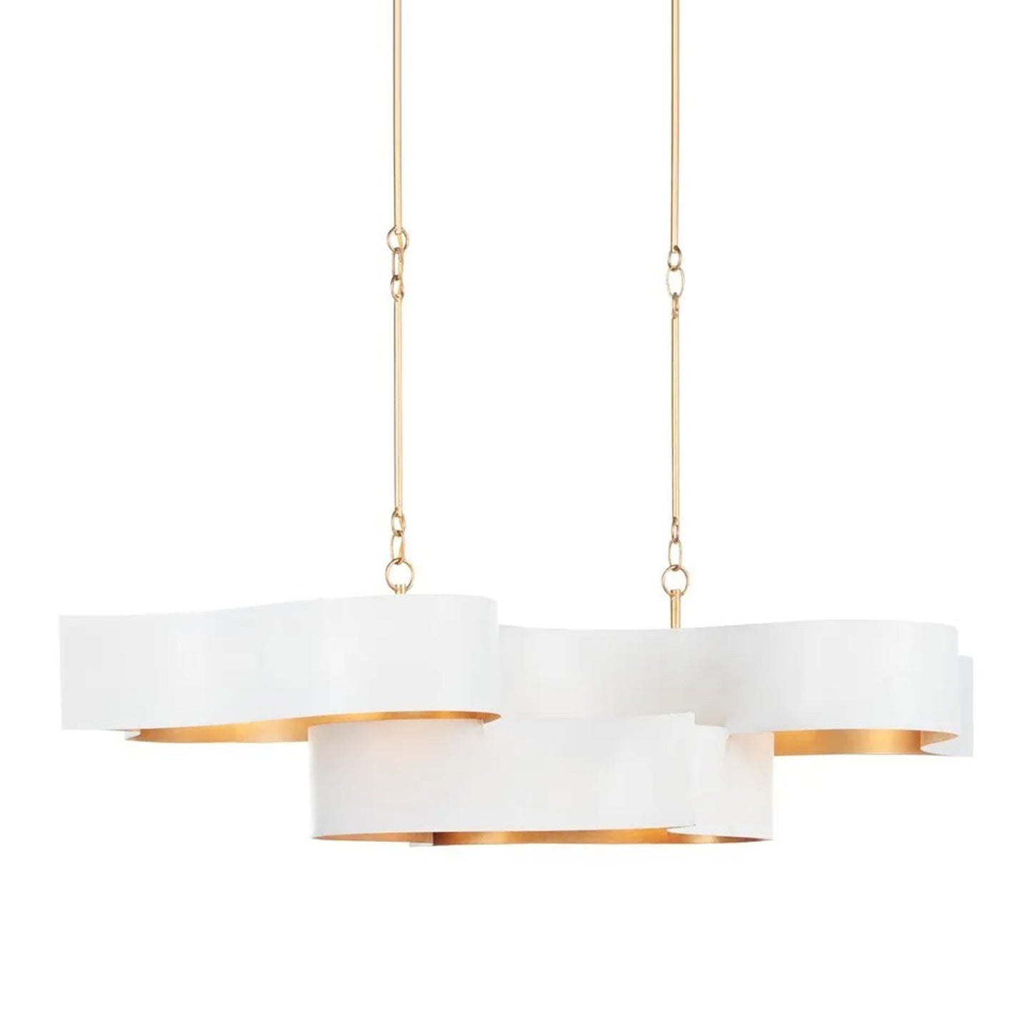 Grand Lotus Linear Pendant Light in Detail.