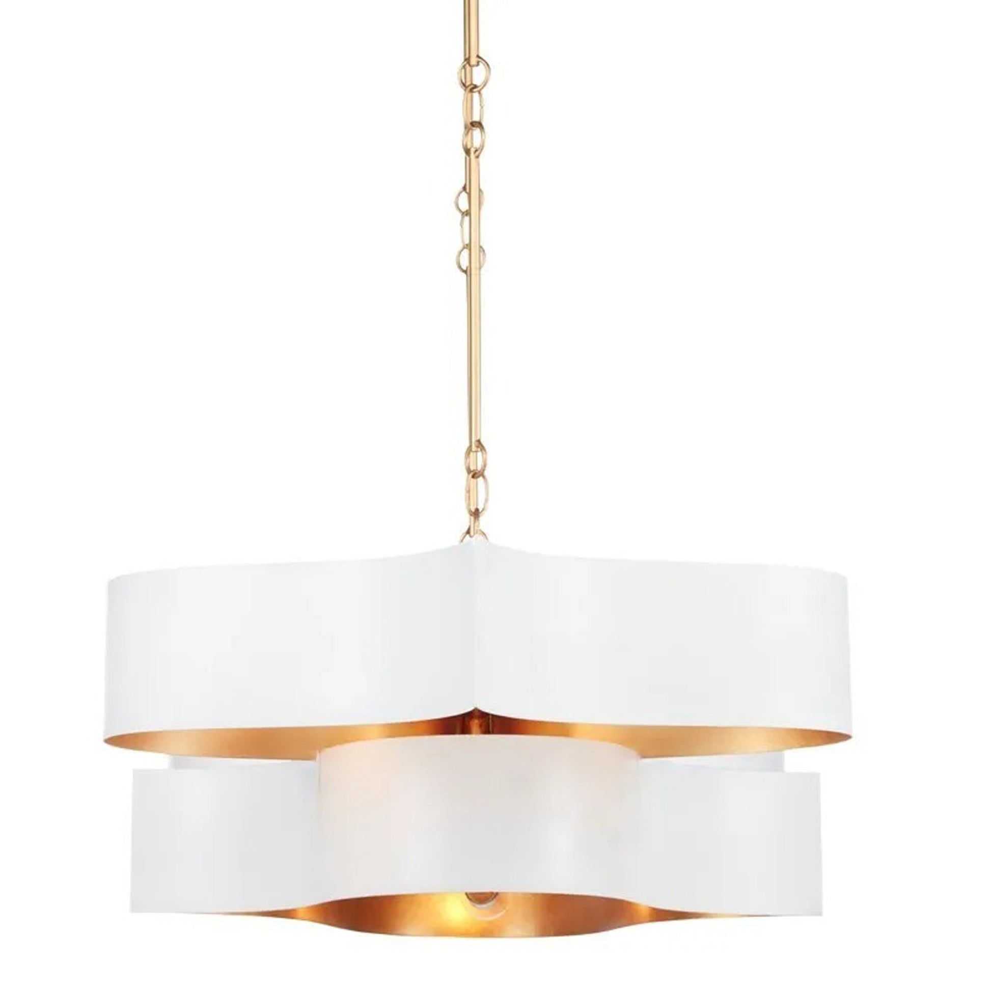 Grand Lotus Linear Pendant Light in Detail.