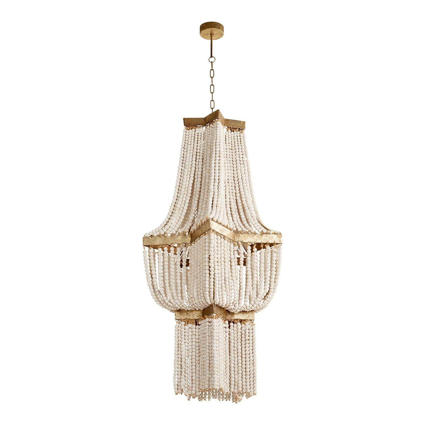 Estrella Pendant Light in Tinted Gold Leaf (53-Inch).