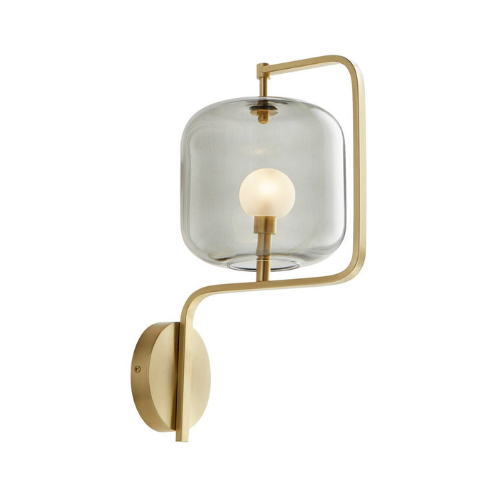 Isotope Wall Light in Aged Brass.
