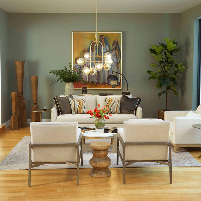 Mondrian Table Lamp in living room.
