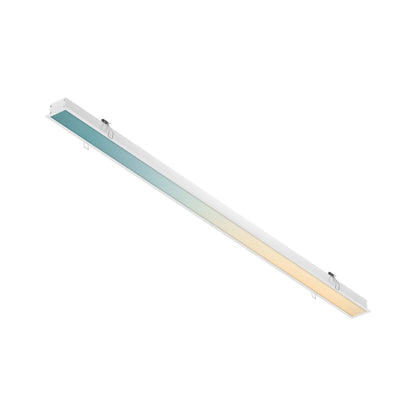 Boulevard LED Linear Recessed Light in White (Large/RGB + 2700K-6500K).