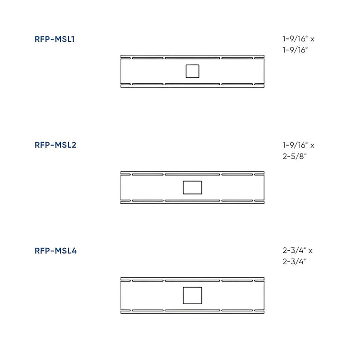 Drilling Template For MSL Series - line drawing.