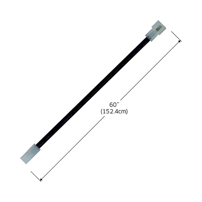 Extension Cord For 12V LED Systems - line drawing.
