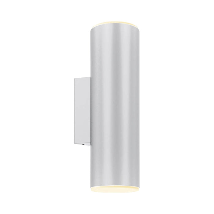 Aden Outdoor LED Wall Light in Silver Grey.
