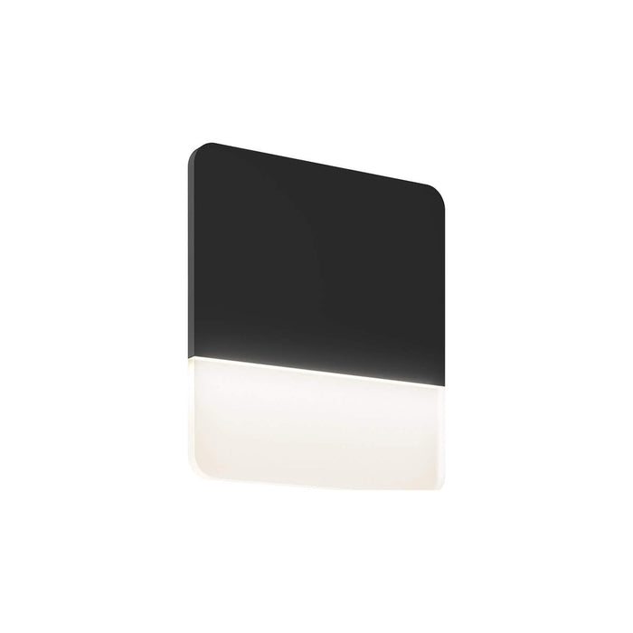 Alto Ultra Slim Outdoor LED Wall Light in Black (6.38-Inch).