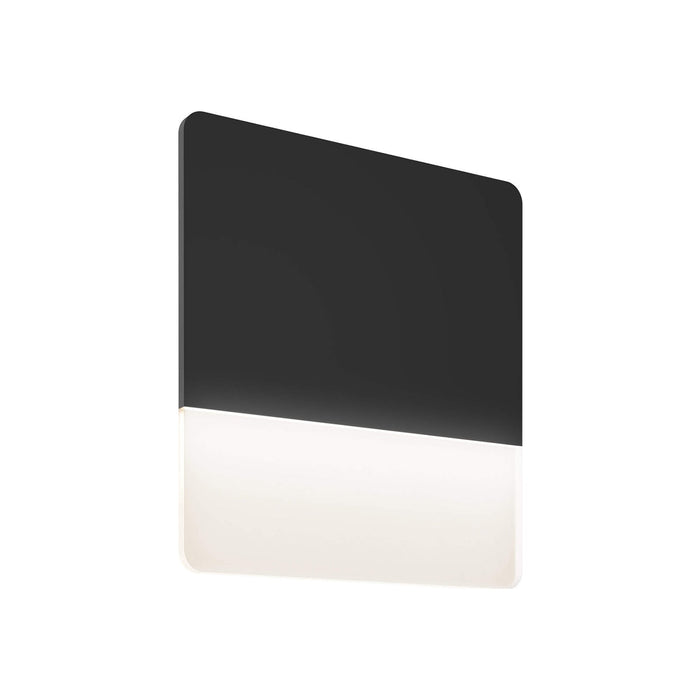 Alto Ultra Slim Outdoor LED Wall Light in Black (Medium).