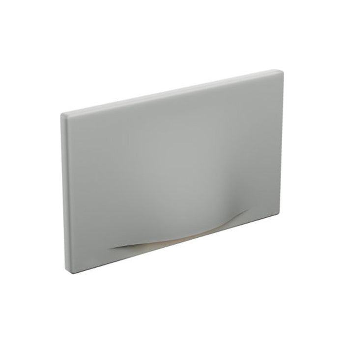 Arc LED Recessed Step Light in Silver Grey.