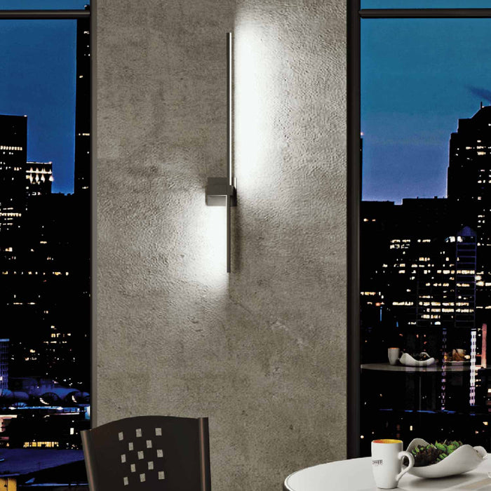 Aries LED Vanity Wall Light in dining room.