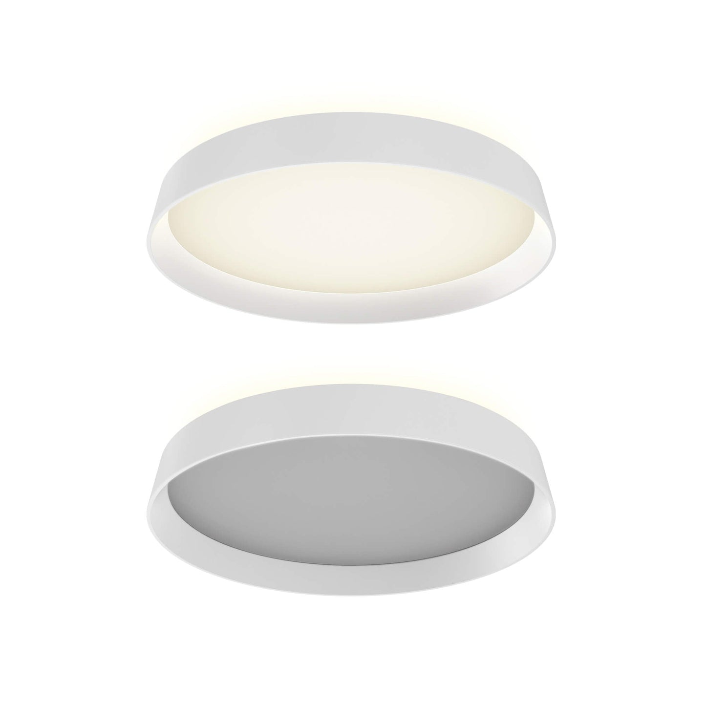 Aurora LED Flush Mount Ceiling Light in White.