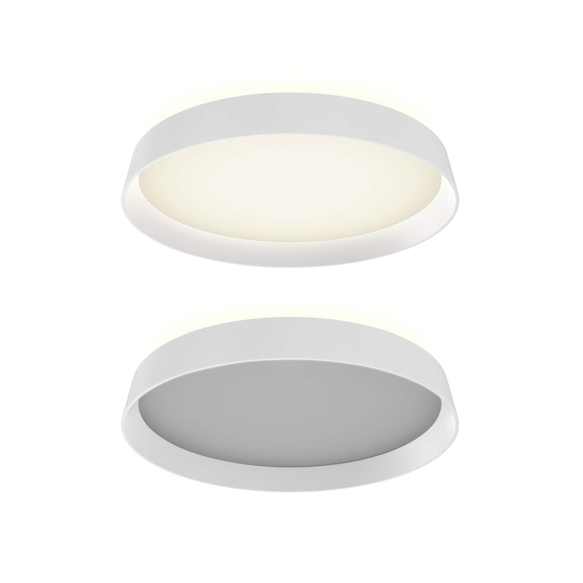 Aurora LED Flush Mount Ceiling Light in White.
