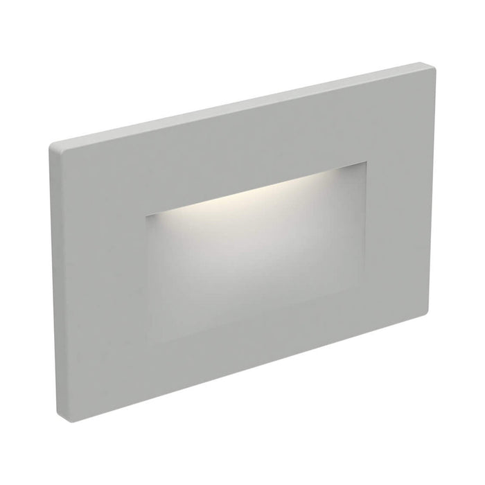 Camber LED Recessed Step Light in Satin Grey.