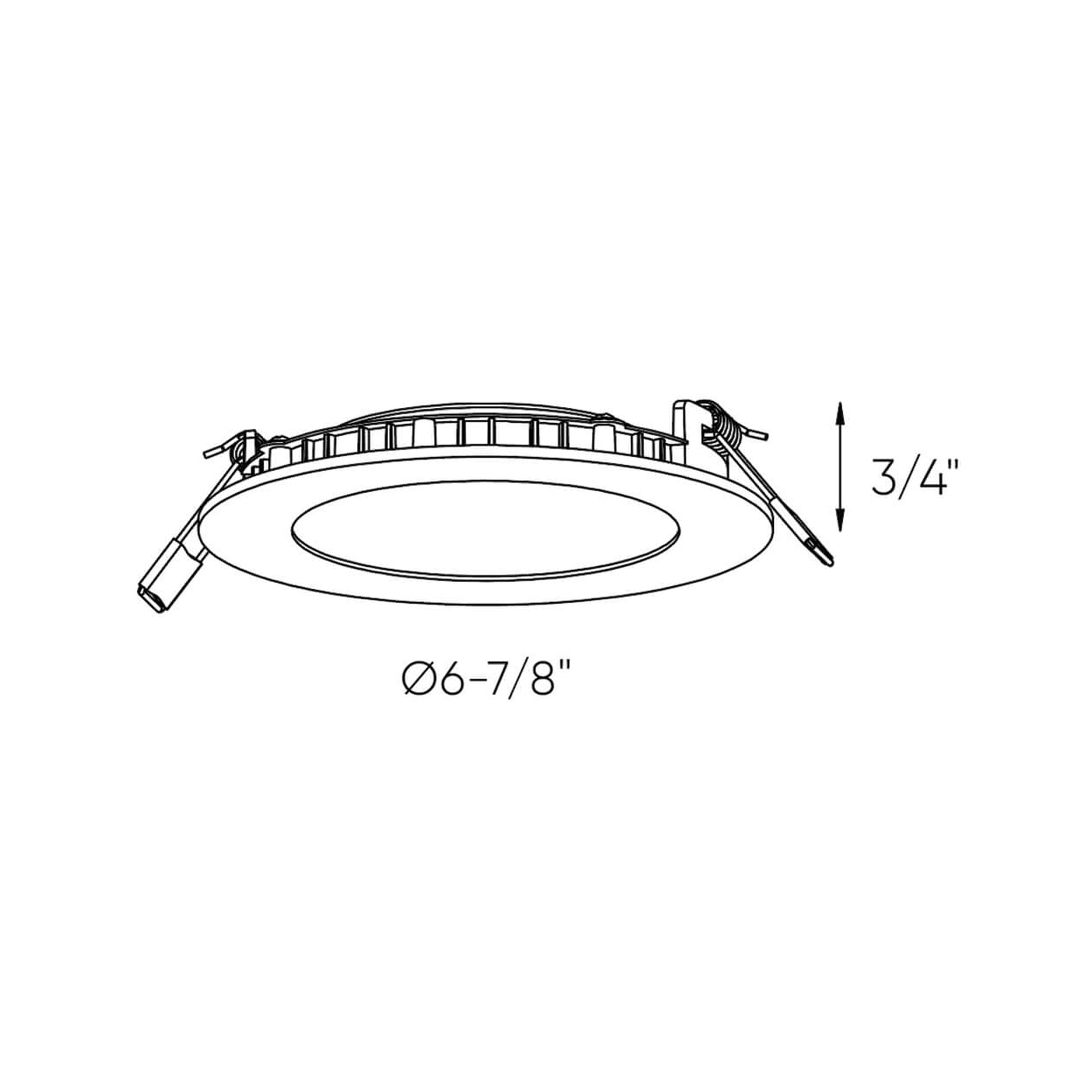 DALS Connect Pro DCPro Smart LED Panel - line drawing.