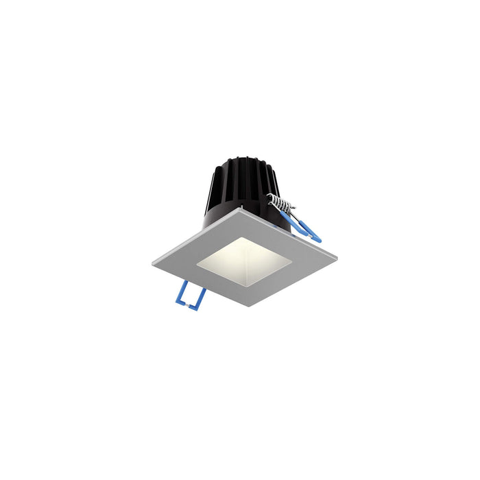 Element Indoor/Outdoor LED Recessed Light in Satin Nickel (Small/Square).