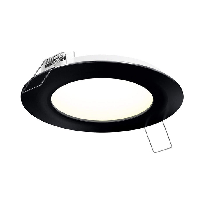 Excel CCT LED Recessed Panel Light in Black (Round/X-Large).