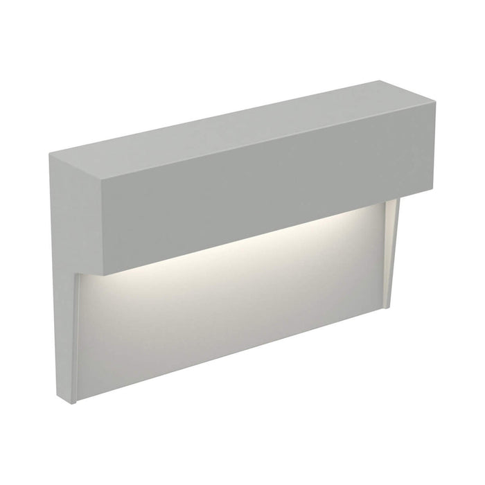 Marquee Horizontal LED Step Light in Satin Grey.