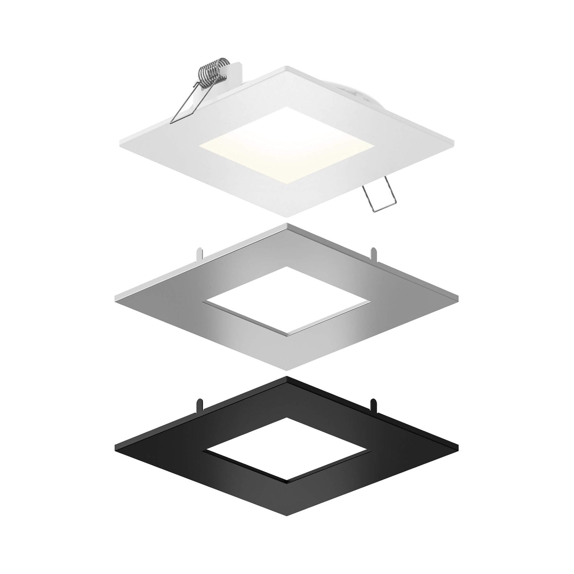 Mystique Square LED Recessed Panel Light (6.5-Inch).