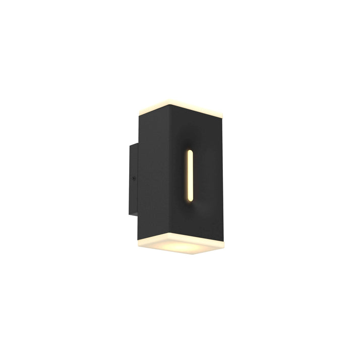 Profile Outdoor LED Dual Wall Light in Black (Small).