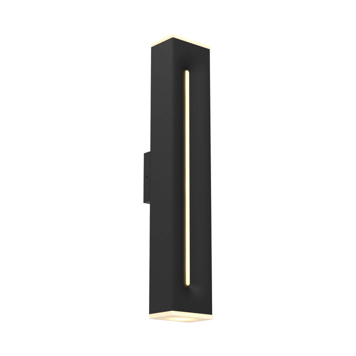 Profile Outdoor LED Dual Wall Light in Black (Large).