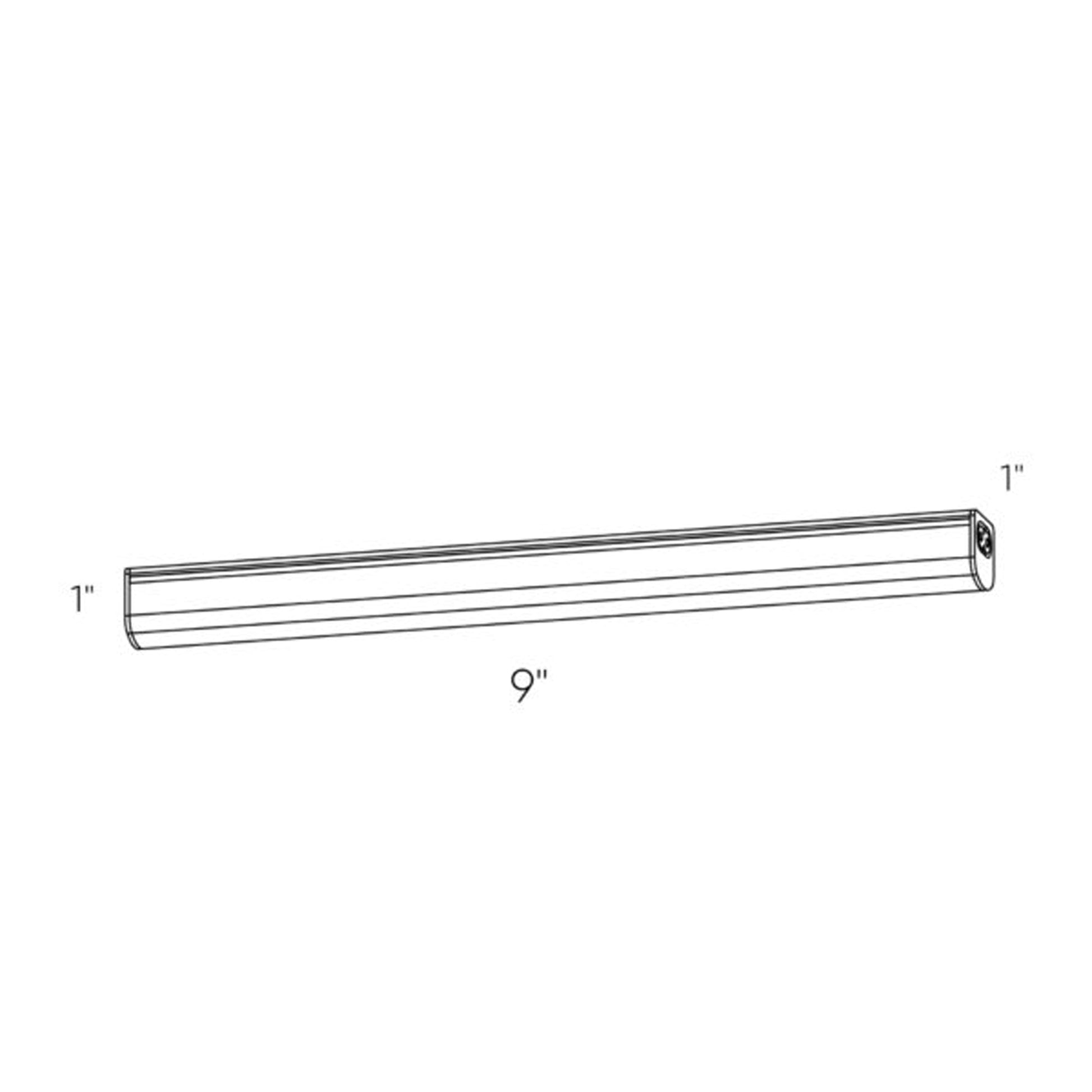 Powerled Linear Undercabinet Lighting - line drawing.