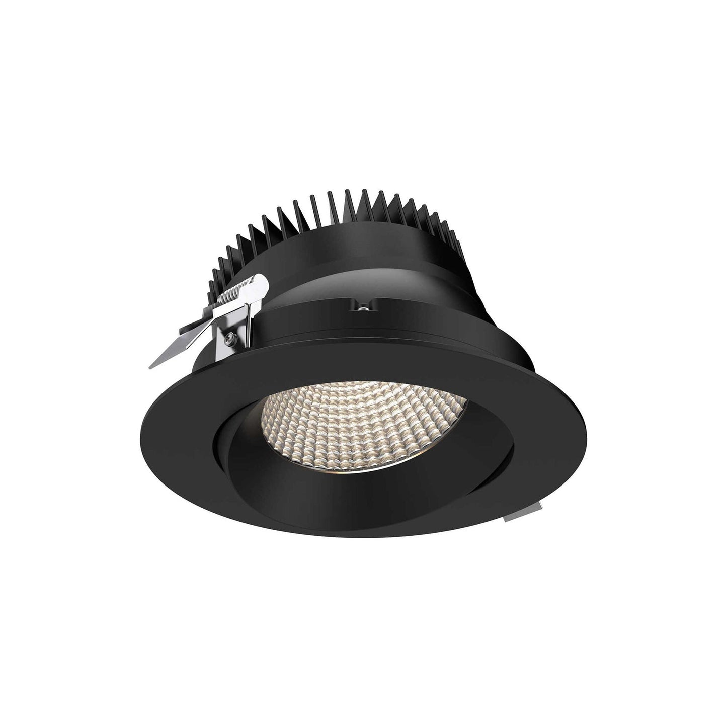 Revolve LED Recessed Down Light in Black (1-Light/5.8-Inch).