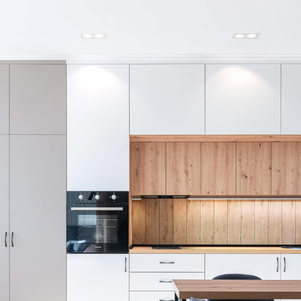 Revolve LED Recessed Down Light in kitchen.