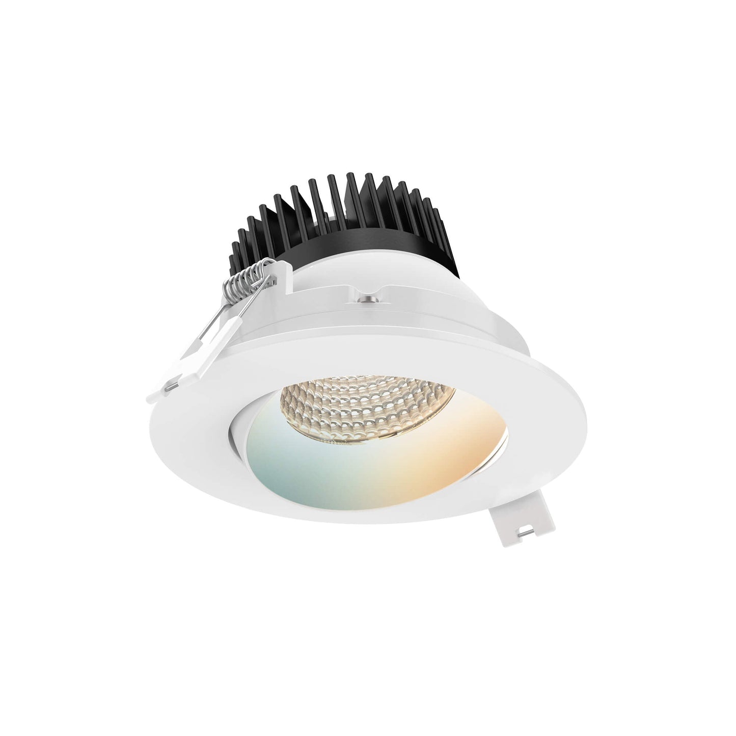 Revolve Pro LED Recessed Down Light in White.