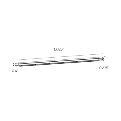 Swivled LED Linear Strip Light - line drawing.