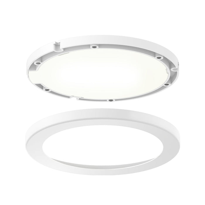 Ultra Slim LED Puck Light in White/Round.