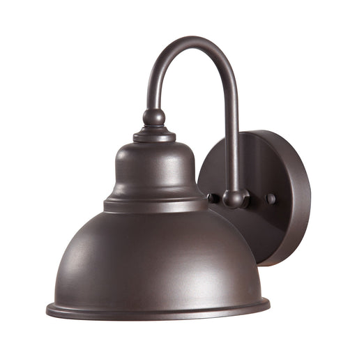 Darby Outdoor Wall Light in Brown.