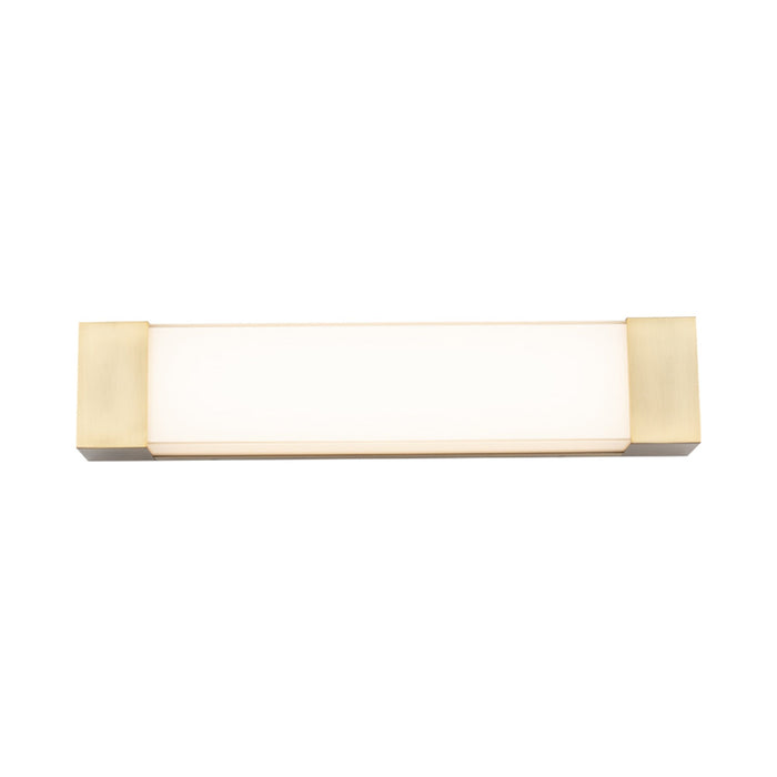 Darcy LED Bath Vanity Light in Aged Brass (Small).