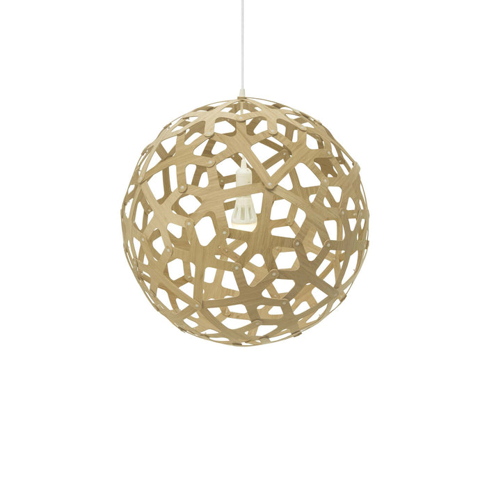 Coral Pendant Light in Bamboo/Bamboo (Large).