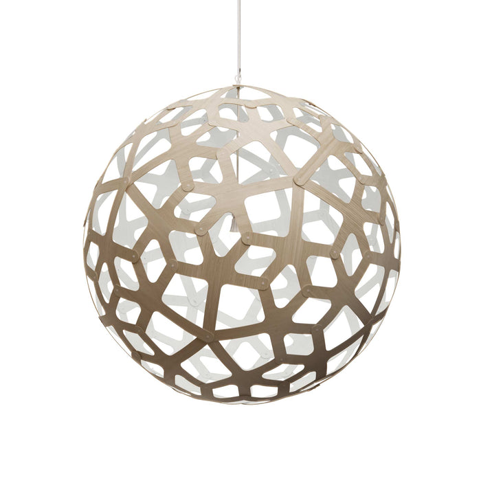 Coral Pendant Light in Bamboo/White (XX-Large).