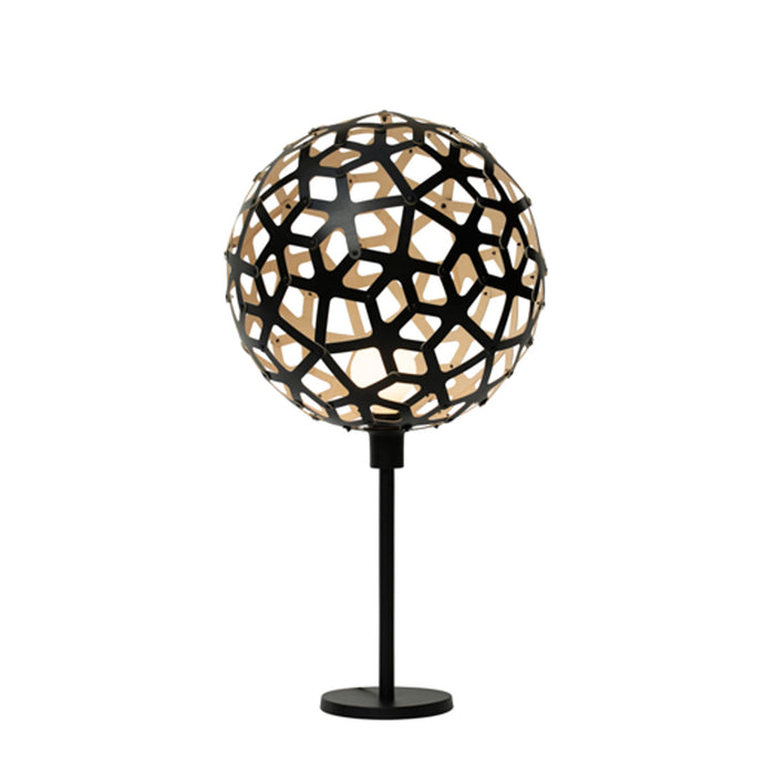 Coral Table Lamp in Bamboo/Black.