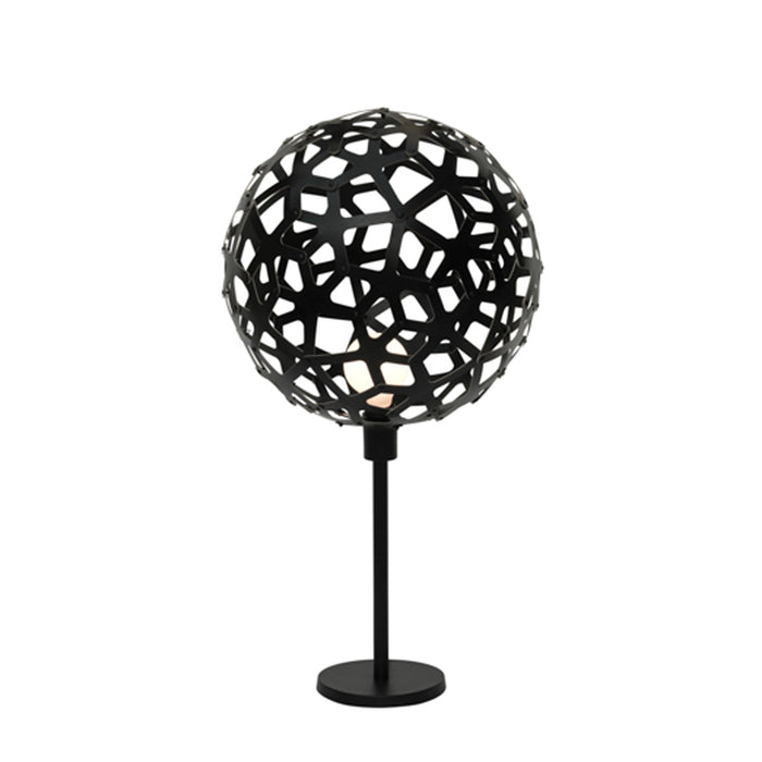 Coral Table Lamp in Black/Black.