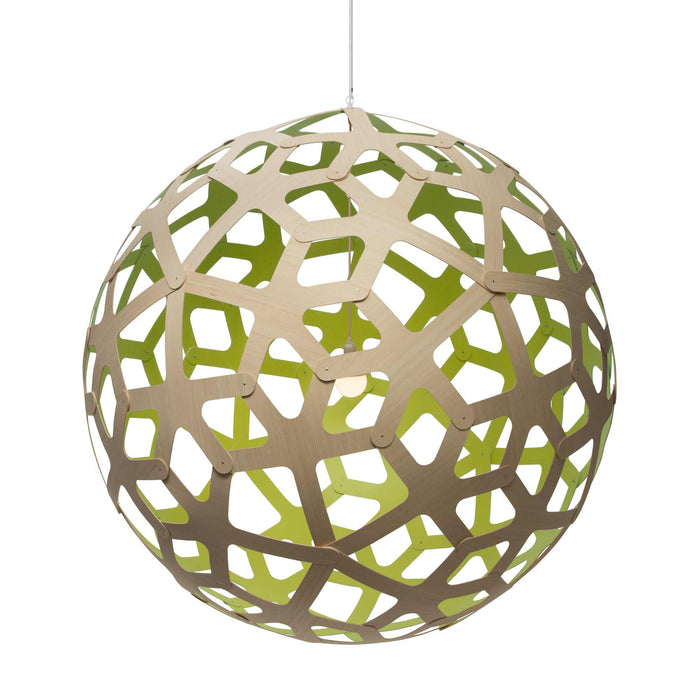 Coral XL Pendant Light in Bamboo/Lime.