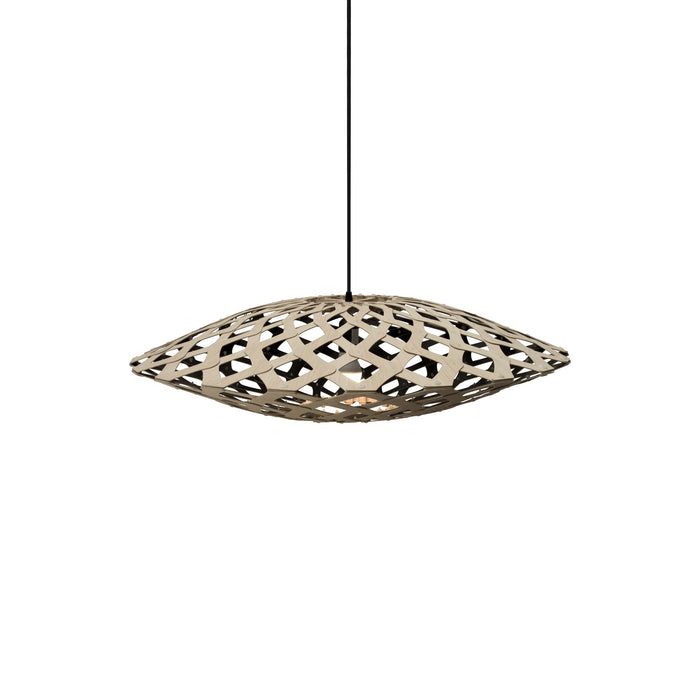 Flax Pendant Light in Bamboo/Black (Small).