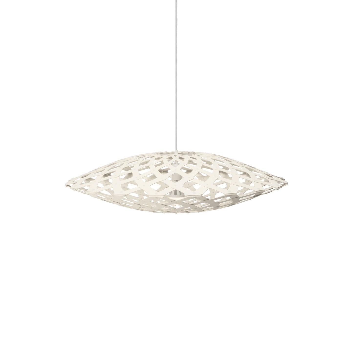 Flax Pendant Light in White/White (Small).