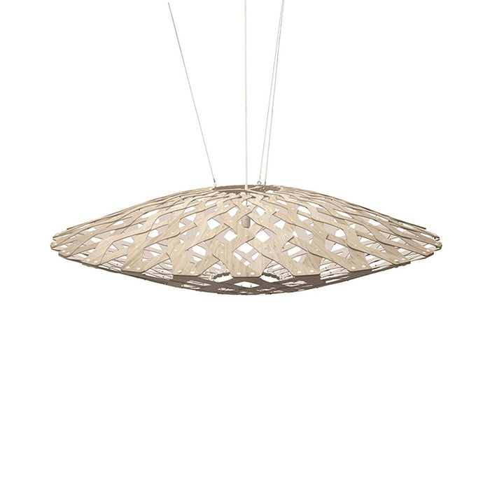 Flax Pendant Light in Bamboo/White (Large).