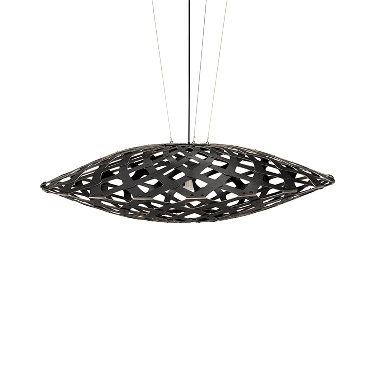 Flax Pendant Light in Black/Black (Large).